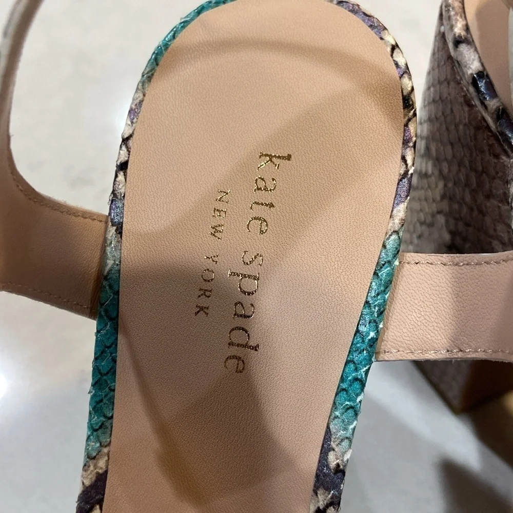 Kate Spade NIB Grace lemon sorbet platform sandal size 8 1/2